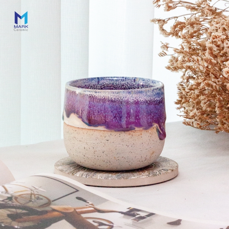 MATCHA CUP ถ้วยชาญี่ปุ่น Japanese tea cup ต้นตำรับญี่ปุ่น ผลิตแบบแฮนเมด โทนสีแห่งโชคลาภและความรุ่งเรือง