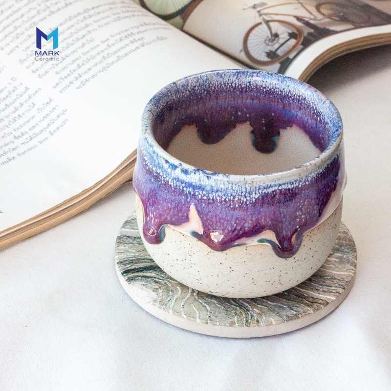 MATCHA CUP ถ้วยชาญี่ปุ่น Japanese tea cup ต้นตำรับญี่ปุ่น ผลิตแบบแฮนเมด โทนสีแห่งโชคลาภและความรุ่งเรือง - Image 7