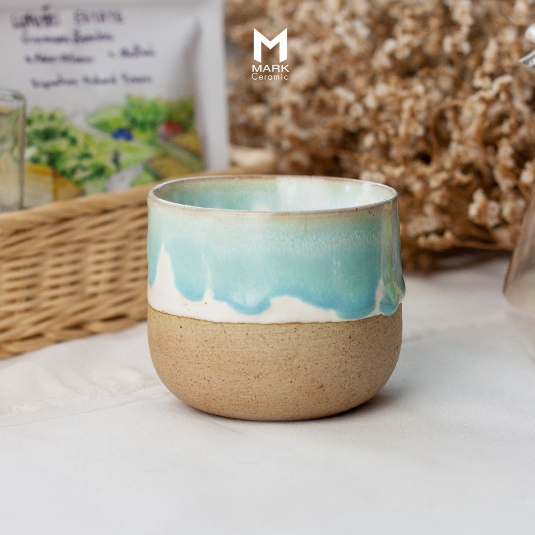 MATCHA CUP ถ้วยชาญี่ปุ่น Japanese tea cup ต้นตำรับญี่ปุ่น ผลิตแบบแฮนเมด โทนสีแห่งโชคลาภและความรุ่งเรือง - Image 2