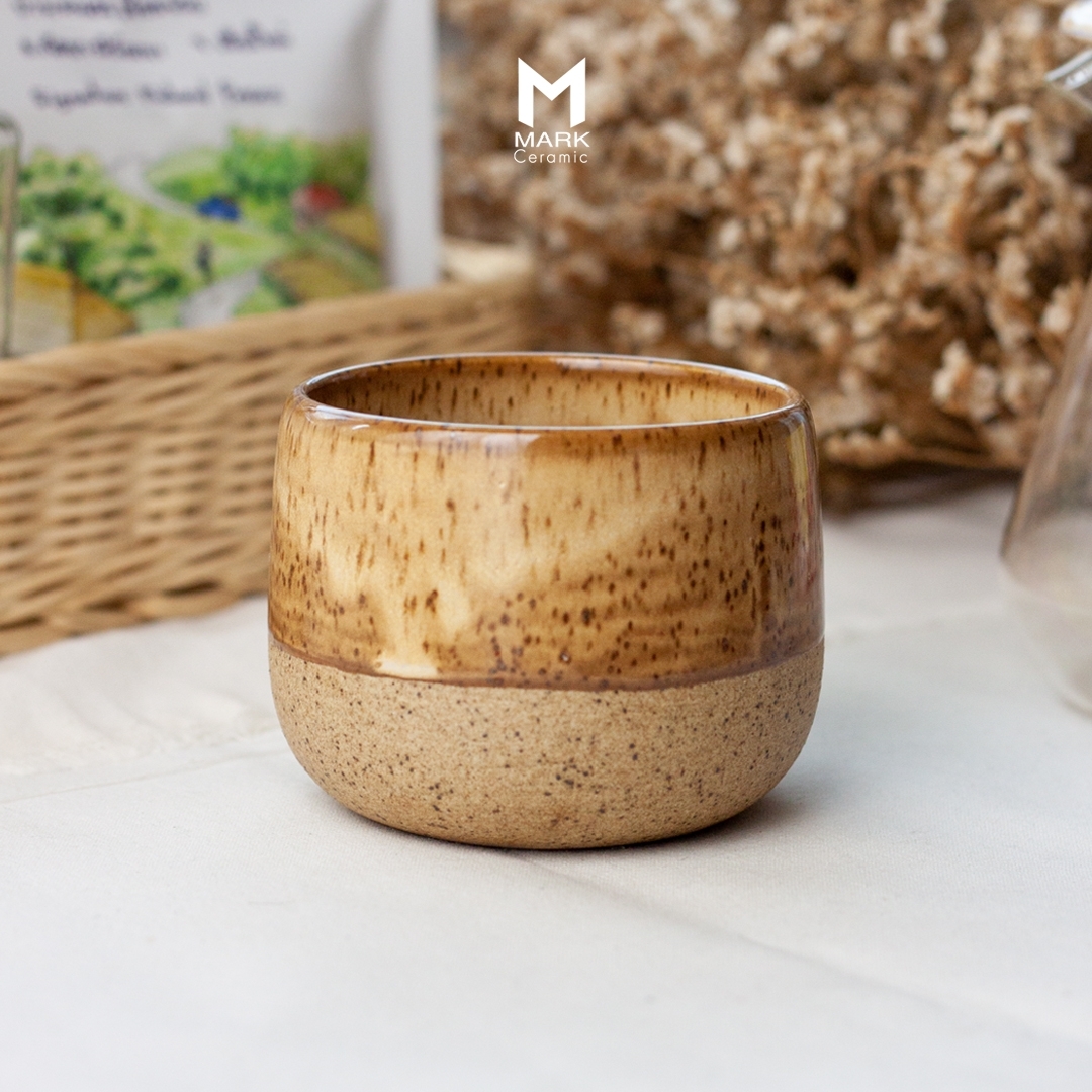 MATCHA CUP ถ้วยชาญี่ปุ่น Japanese tea cup ต้นตำรับญี่ปุ่น ผลิตแบบแฮนเมด โทนสีแห่งโชคลาภและความรุ่งเรือง - Image 4