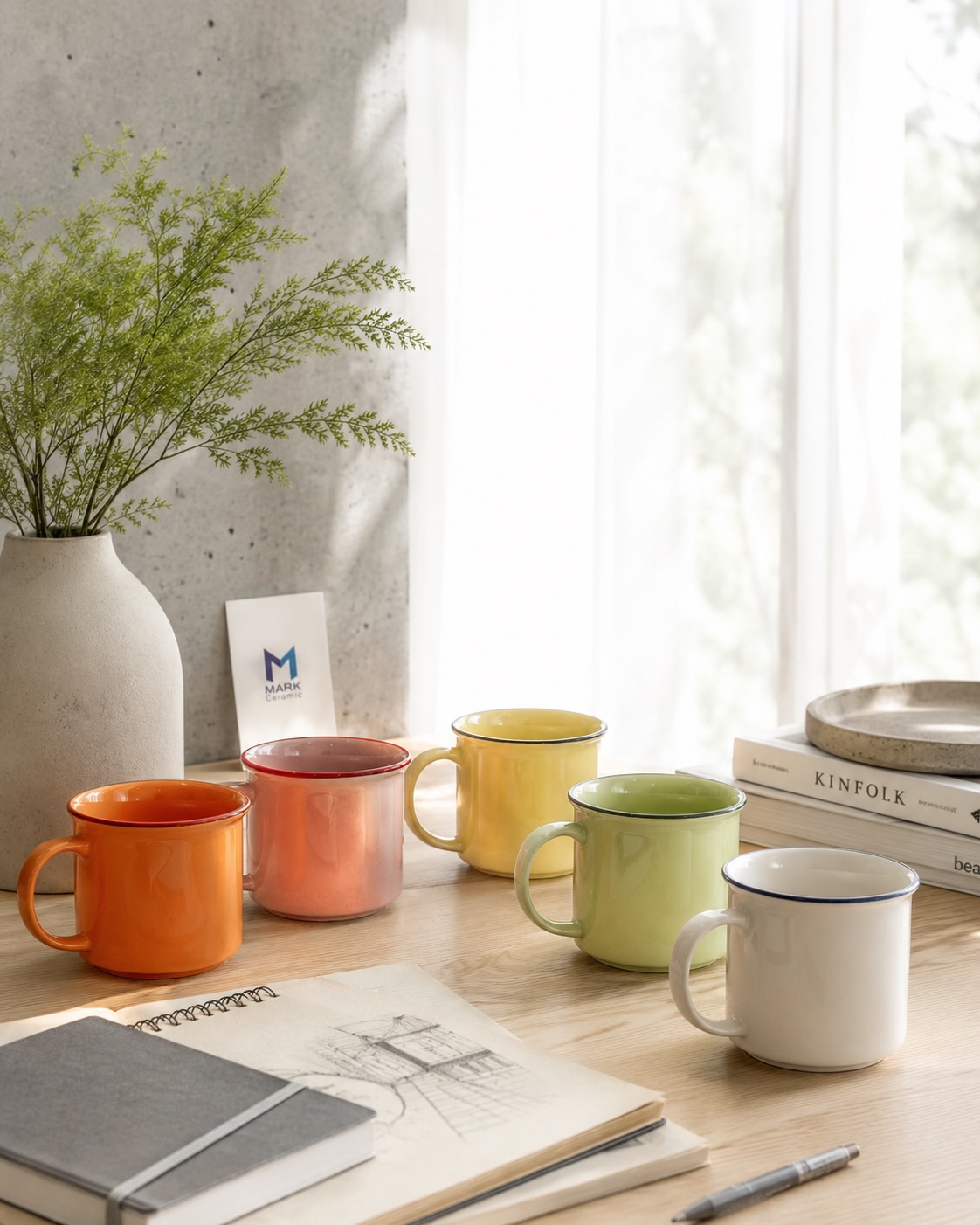 แก้วเซรามิคสไตล์วินเทจ จาก Mark Ceramic