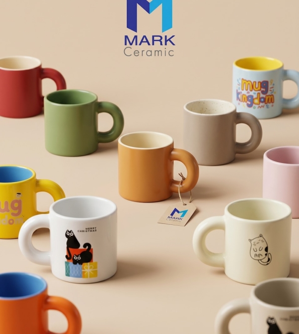 แก้วเซรามิคหูจับโดนัท Mug Donut Collection