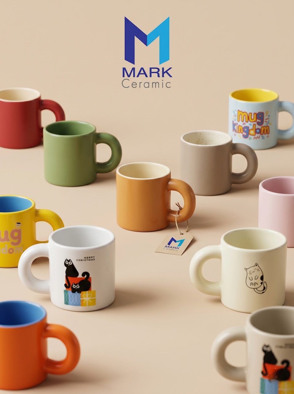 แก้วเซรามิคหูจับโดนัท Mug Donut Collection