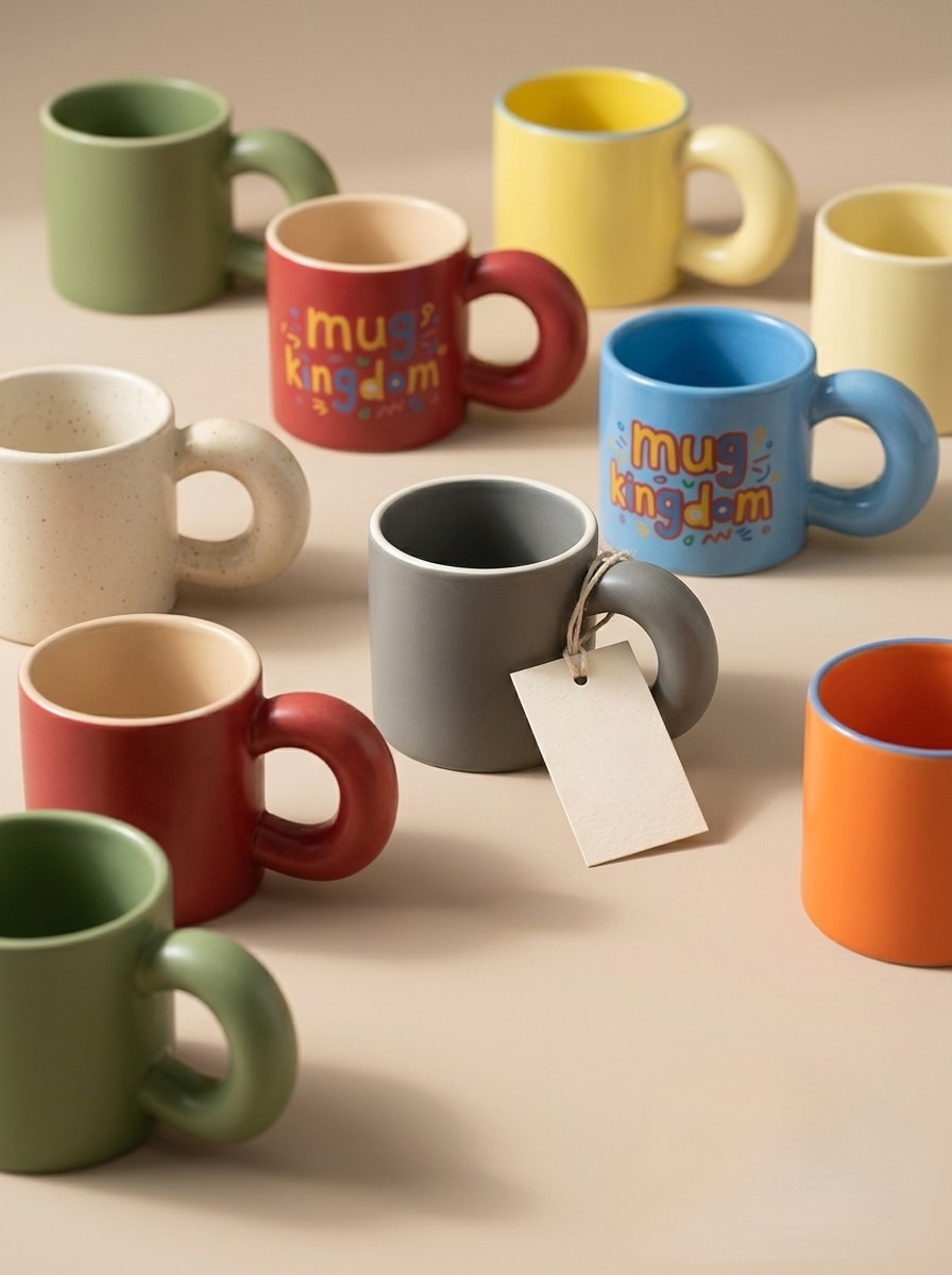 แก้วเซรามิคหูจับโดนัท Mug Donut Collection - Image 2