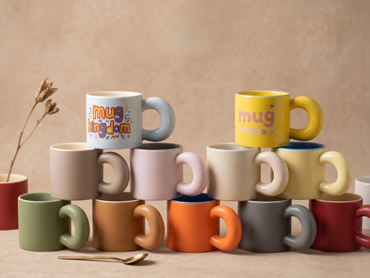 แก้วเซรามิคหูจับโดนัท Mug Donut Collection - Image 4