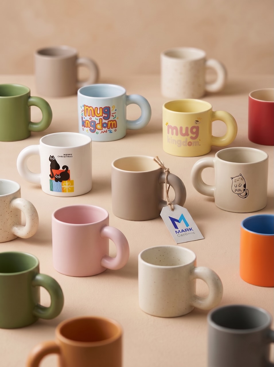 แก้วเซรามิคหูจับโดนัท Mug Donut Collection - Image 5