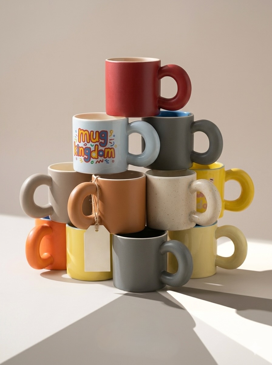แก้วเซรามิคหูจับโดนัท Mug Donut Collection - Image 6